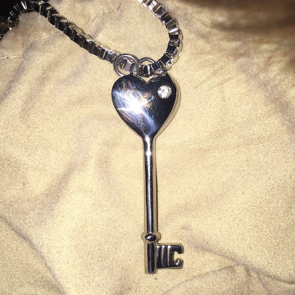 Stainless steel key shaped necklace